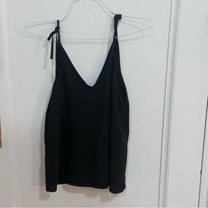 Basic black going out tank top blouse or shell
